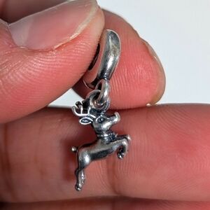 Retired Pandora Reindeer Dangle Charm